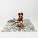 Bold Stripe Vegan Leather Mat