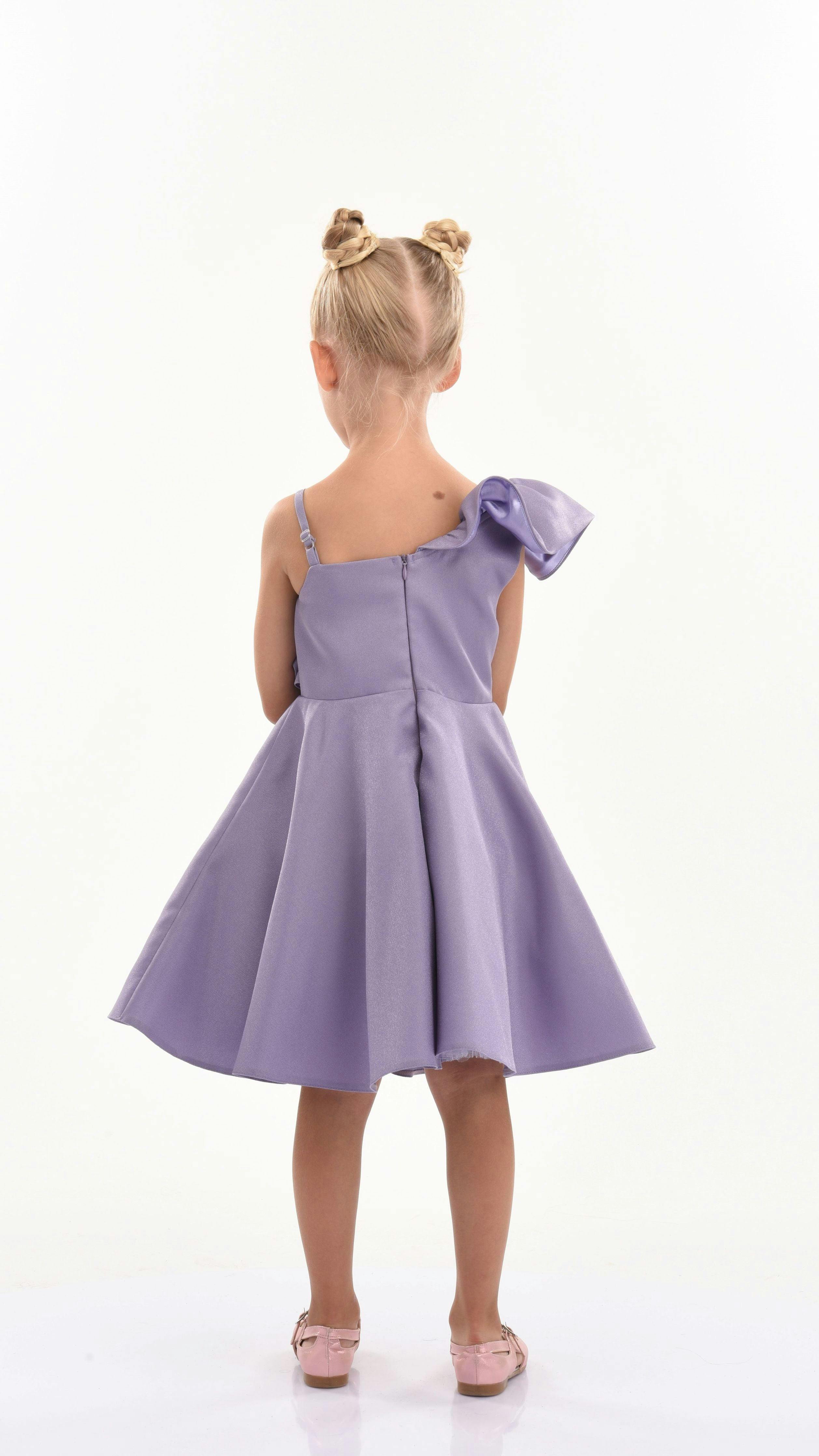 Purple Riviera Off Shoulder Ruffle Dress