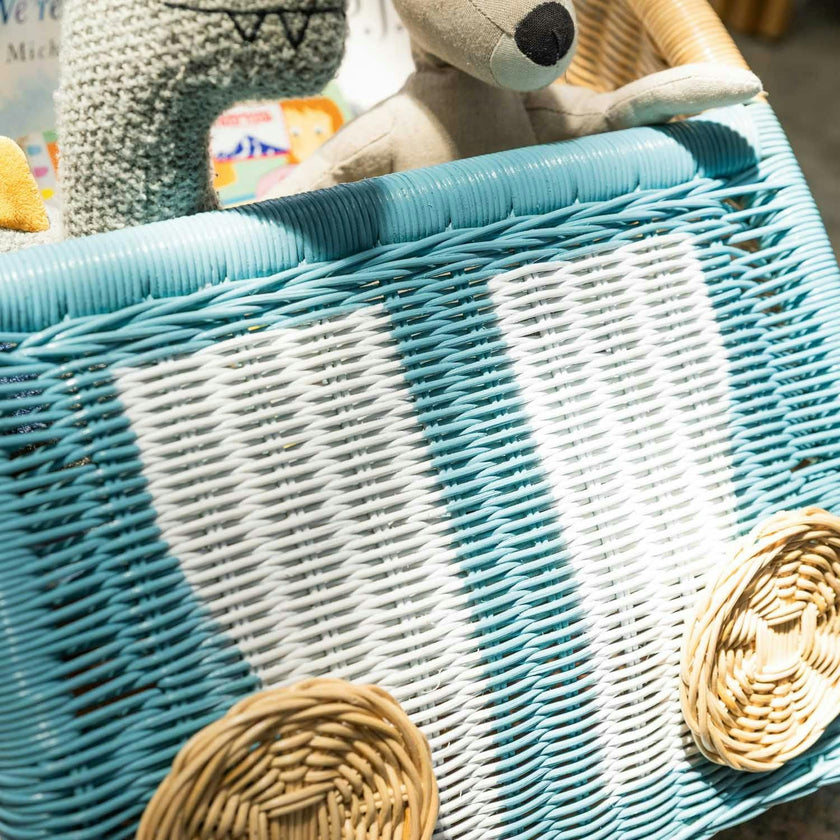 Handcrafted - Archie Storage Wagon - Rattan Wicker