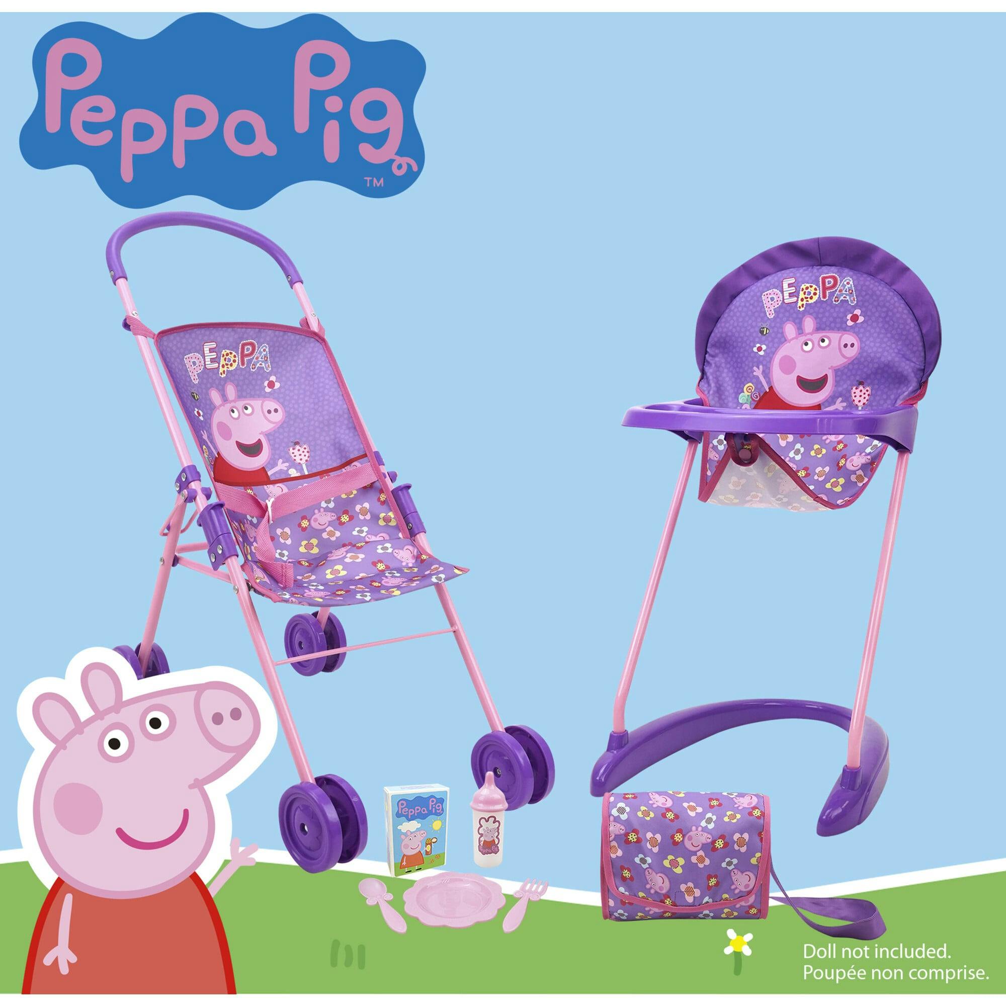 Peppa Pig: Stroll N' Feed 8pc Set - Purple
