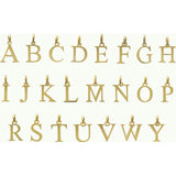 Personalized Alphabet Necklace, 14k Gold Plated