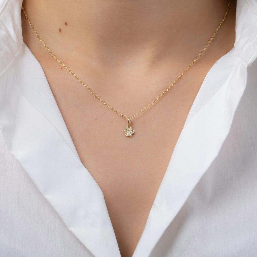 Diamond Paw Pendant