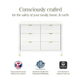Namesake Brimsley Tambour 6-Drawer Assembled Dresser