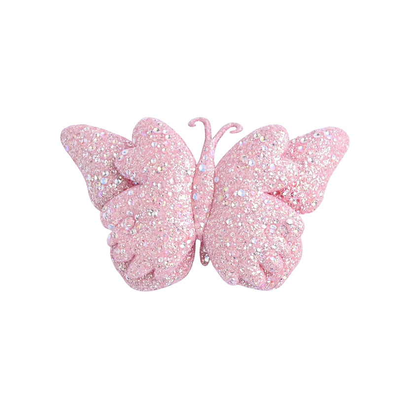 Glitter Butterfly Clip Set