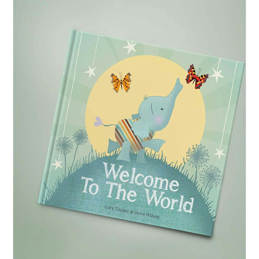 Welcome To The World Book with Personalized Baby Soft Toy