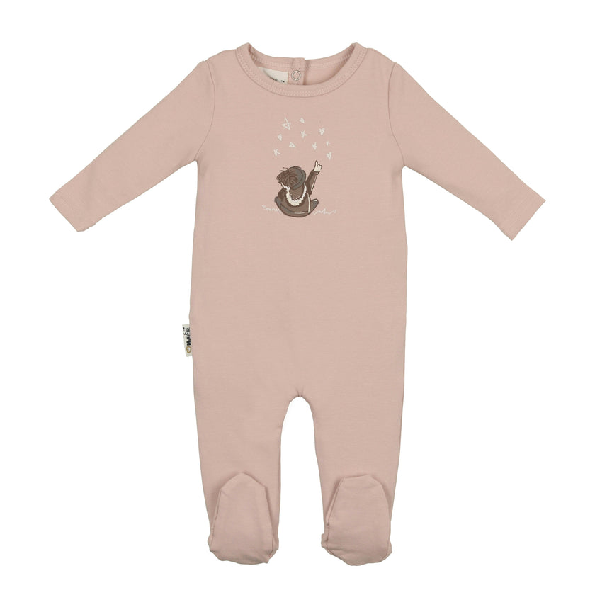 Star Gazer Round Neck Long Sleeve Footie