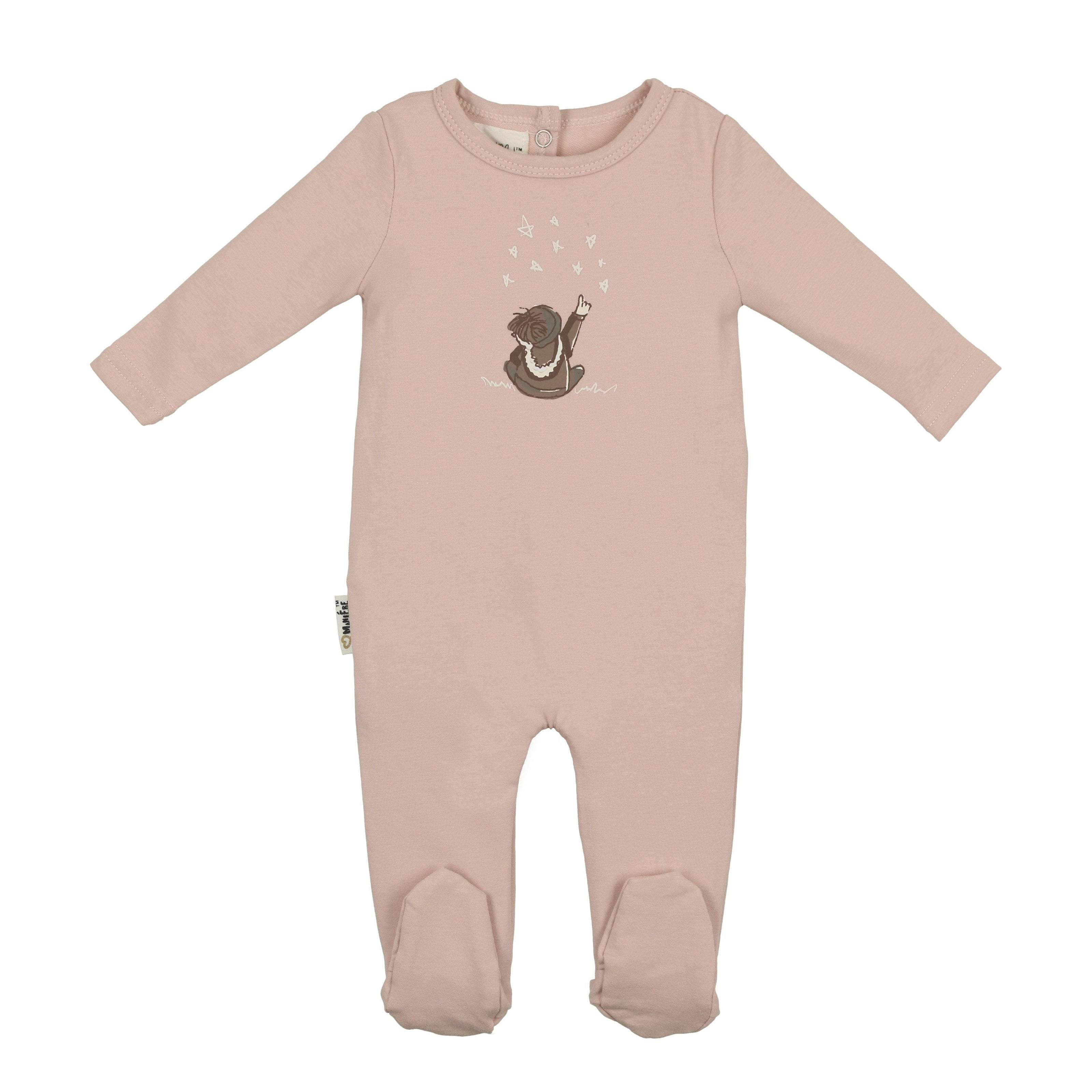 Star Gazer Round Neck Long Sleeve Footie