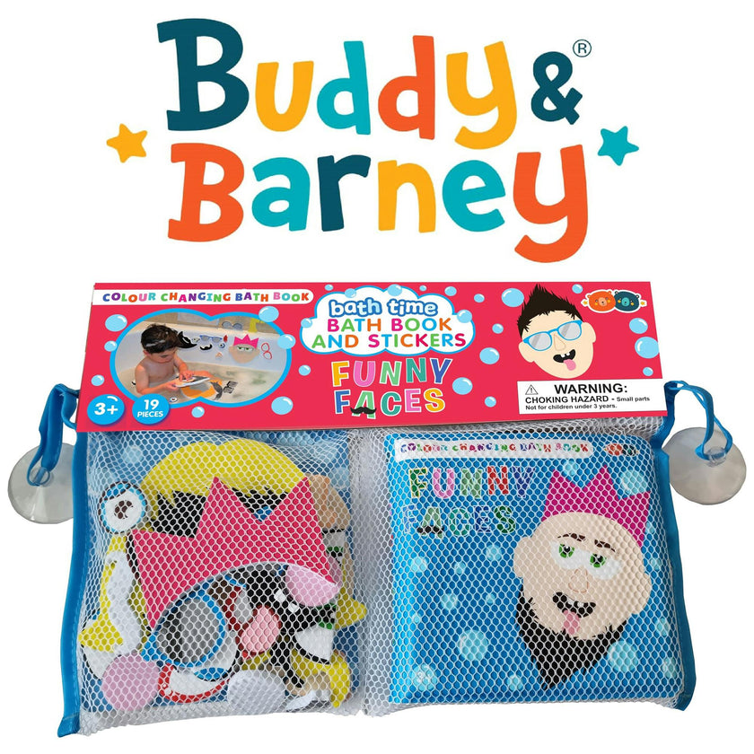 Bath Time: Book & Stickers - Funny Faces