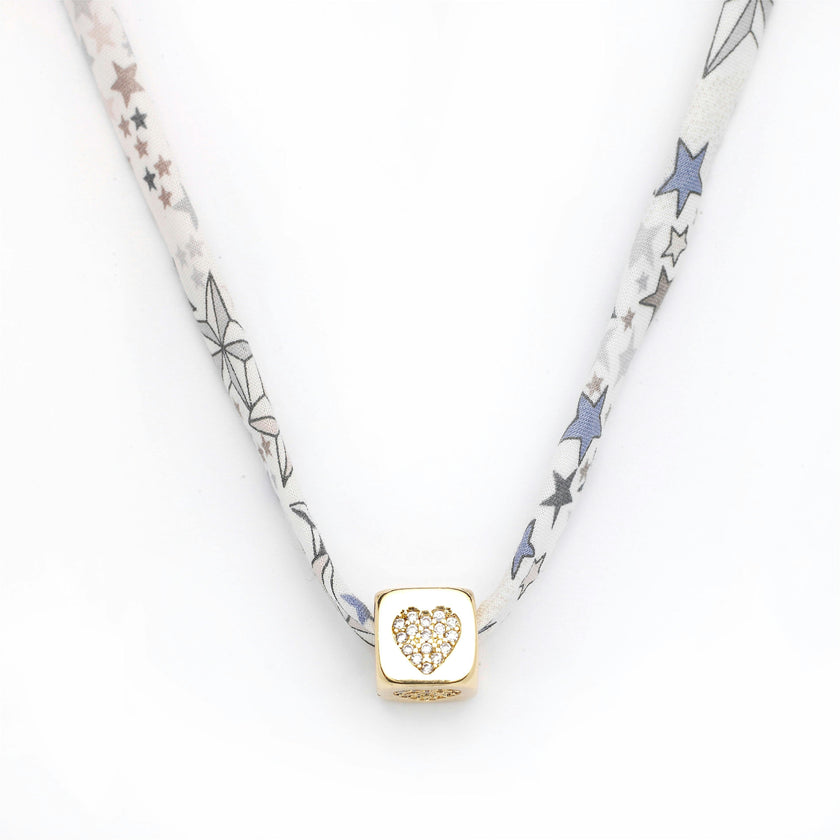Kids Liberty Gold Heart Charm Necklace