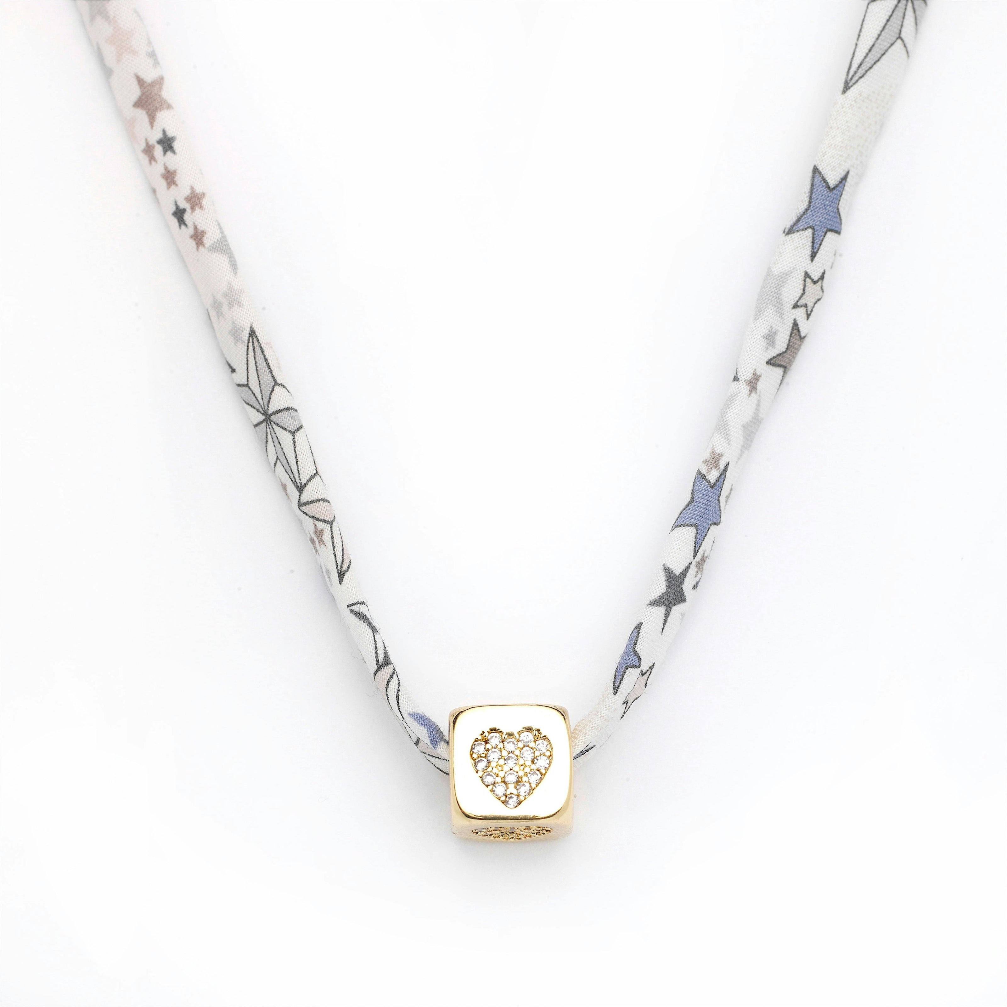 Kids Liberty Gold Heart Charm Necklace