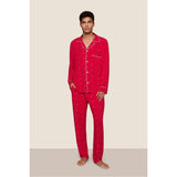 William Printed TENCEL Modal PJ Set, Red