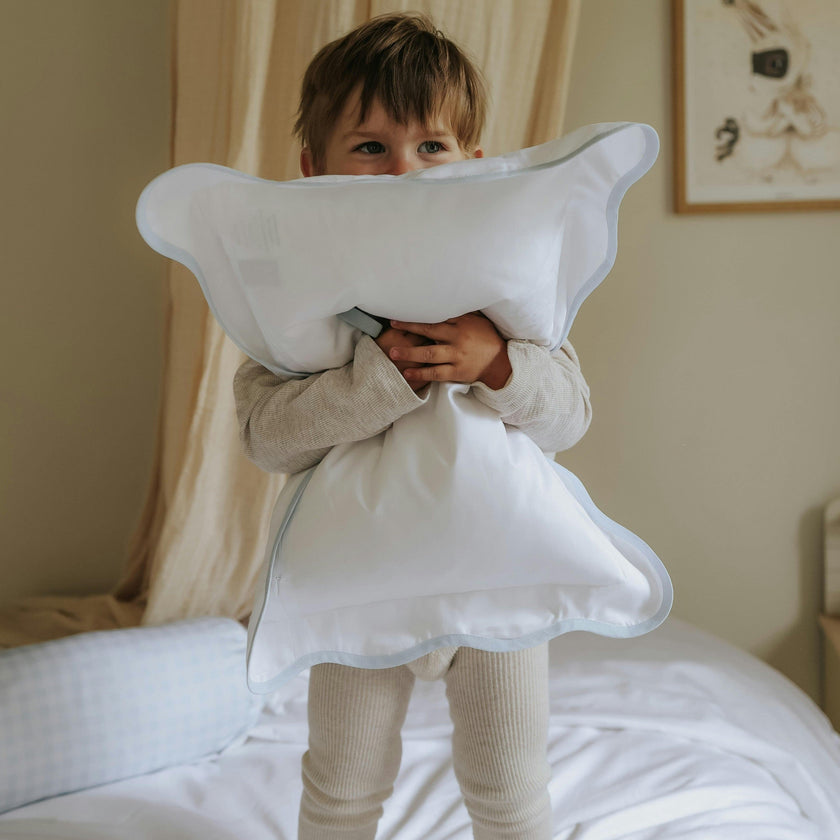 Soft Wave Toddler Pillow - Blue