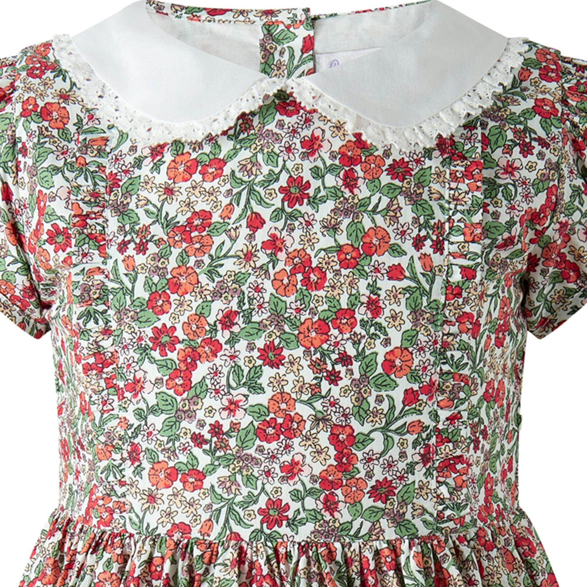 Botanical Frill Front Dress