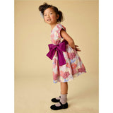 Organdy Sash Dress, Gold
