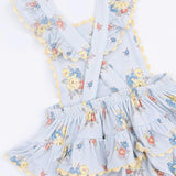 Country Stitch Floral - Ric Rac Ruffle Sunsuit