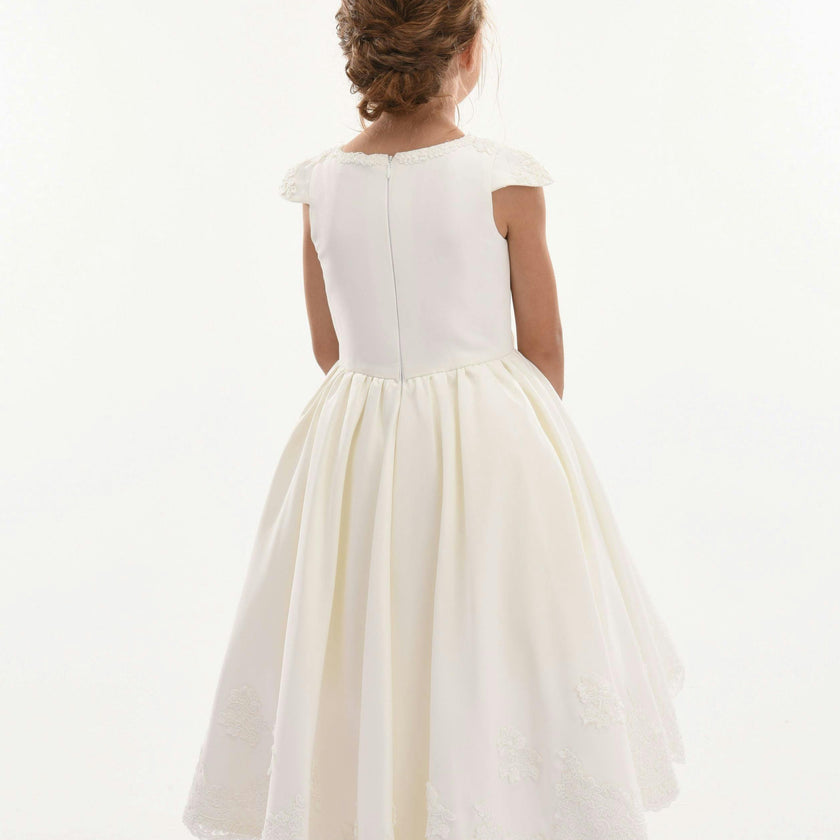 White Cresci Hilo Bow Dress