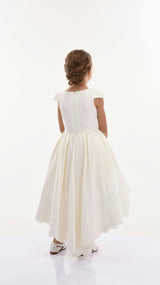 White Cresci Hilo Bow Dress