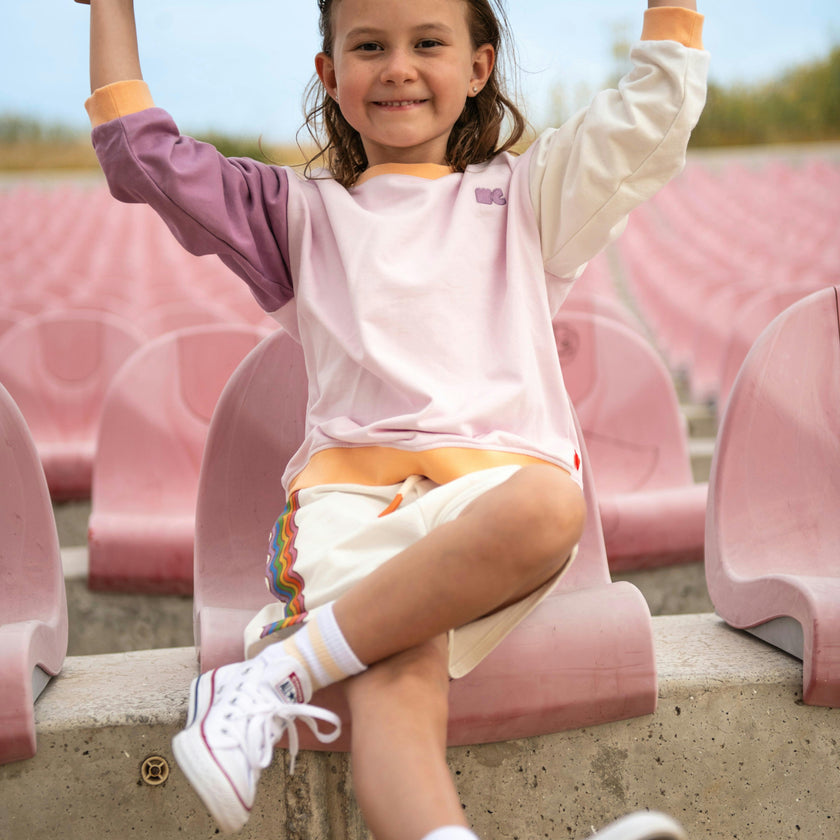 Lilac Colorblock Sweatshirt