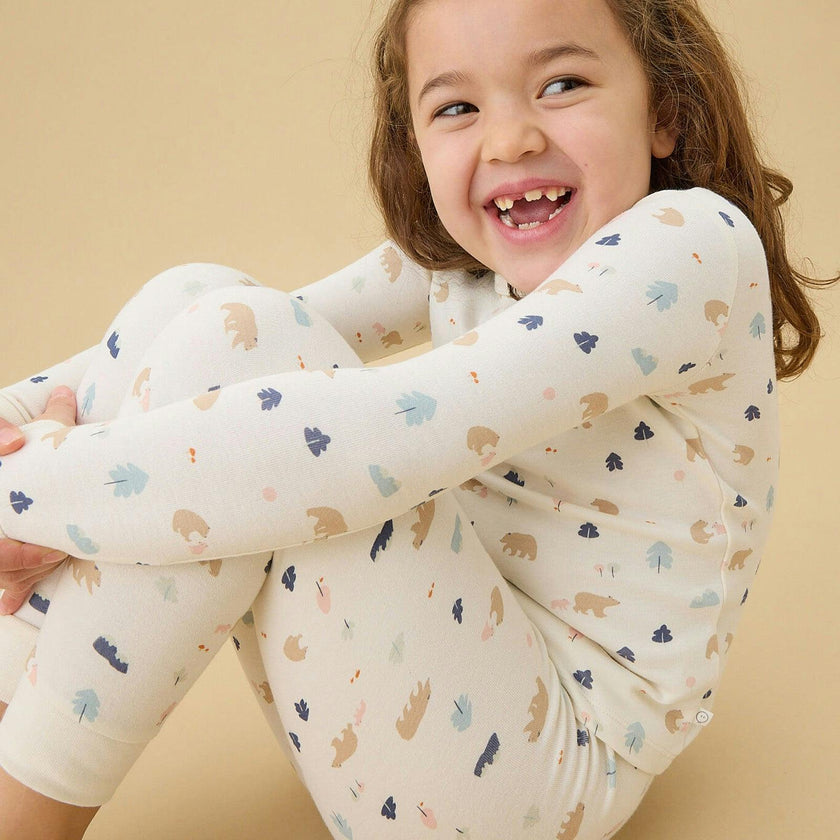 Bear Print Pajama Set