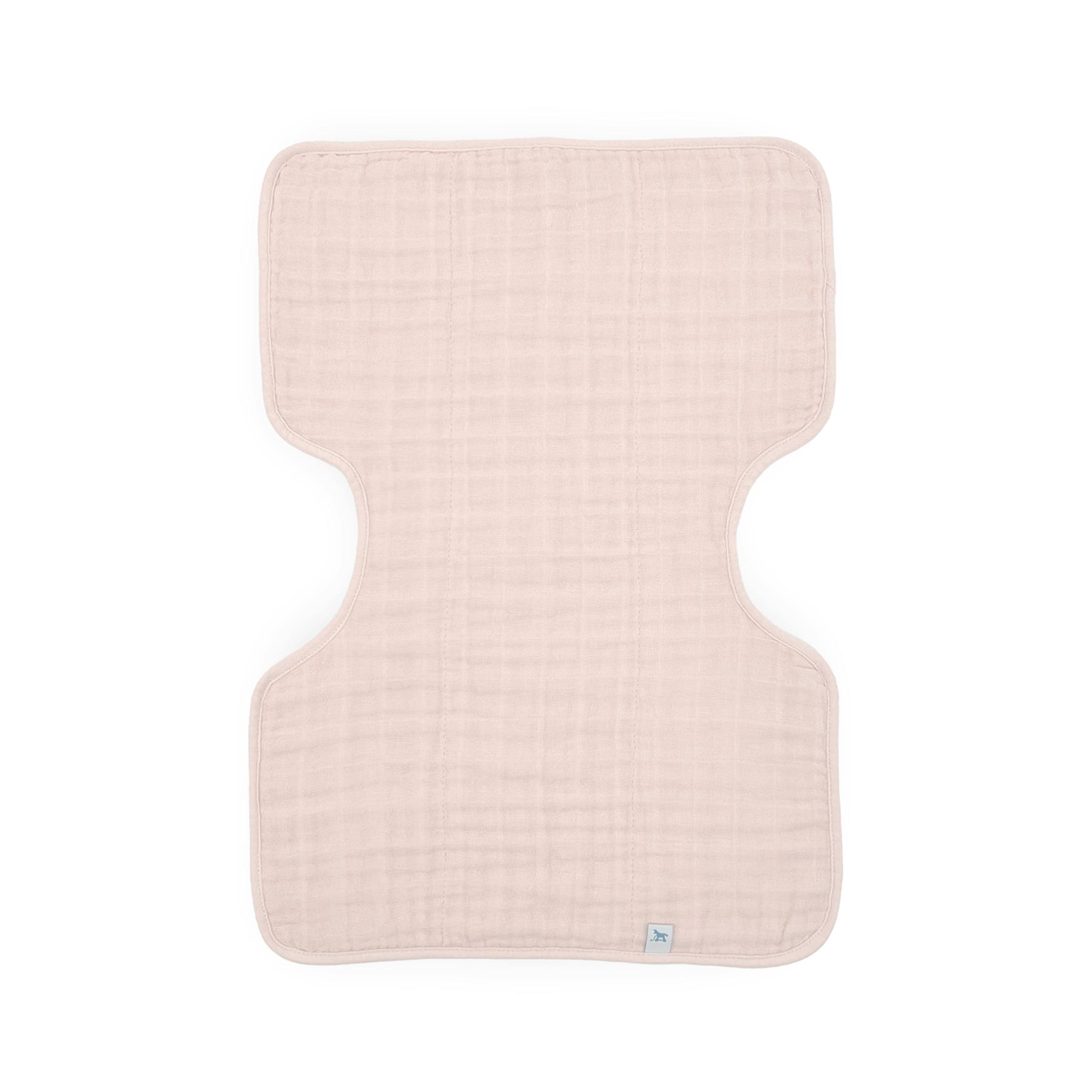 Cotton Muslin Burp Cloth - Light Pink