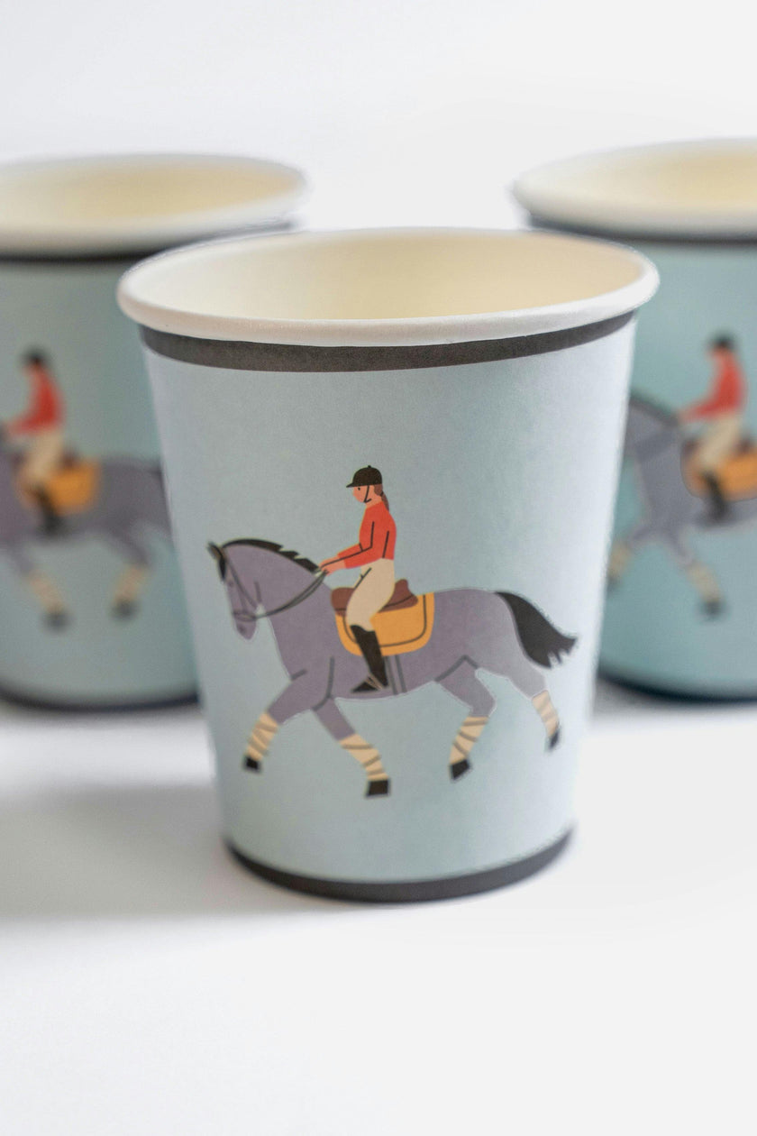 Party Cups - Equestrian Collection (x 12)