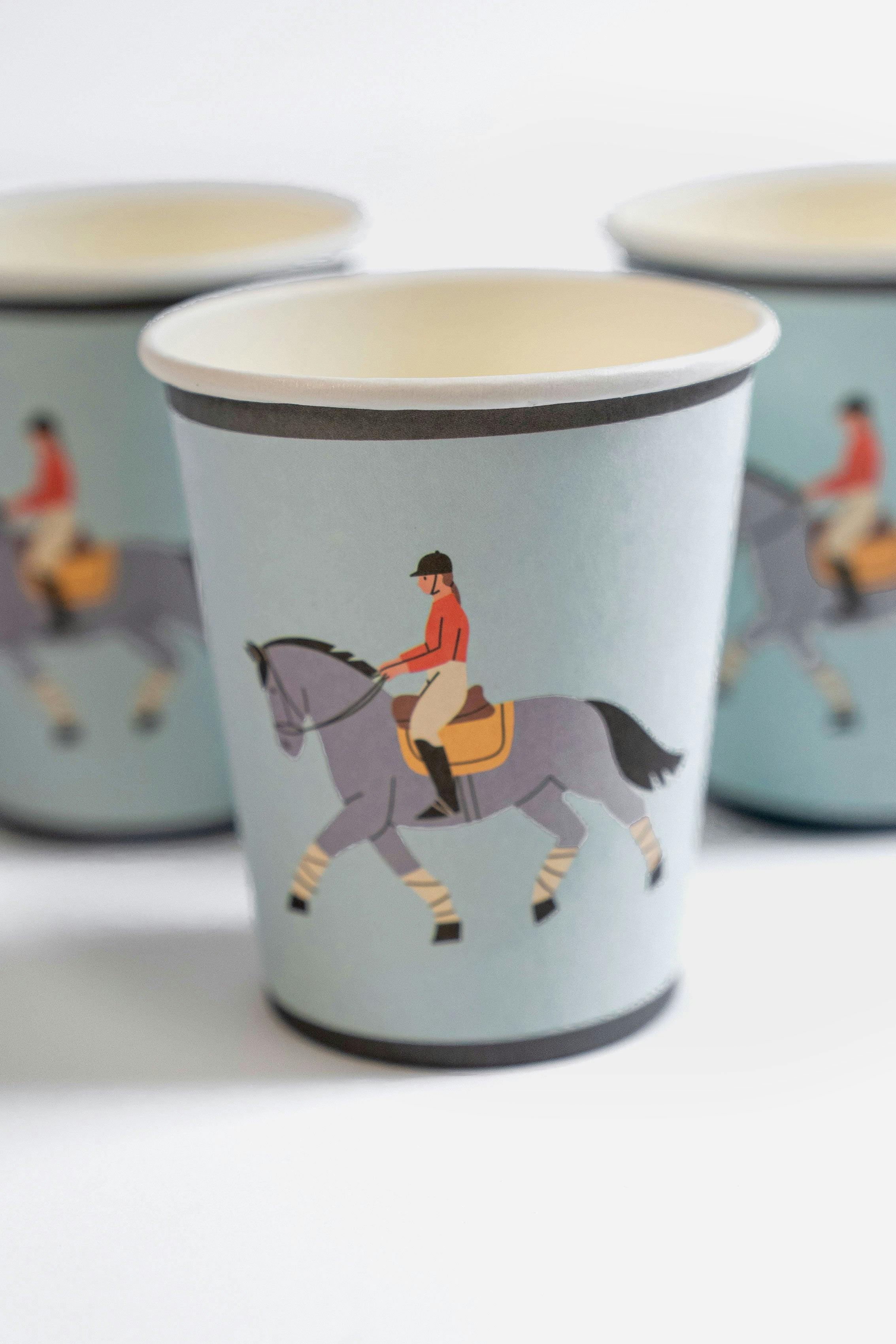 Party Cups - Equestrian Collection (x 12)