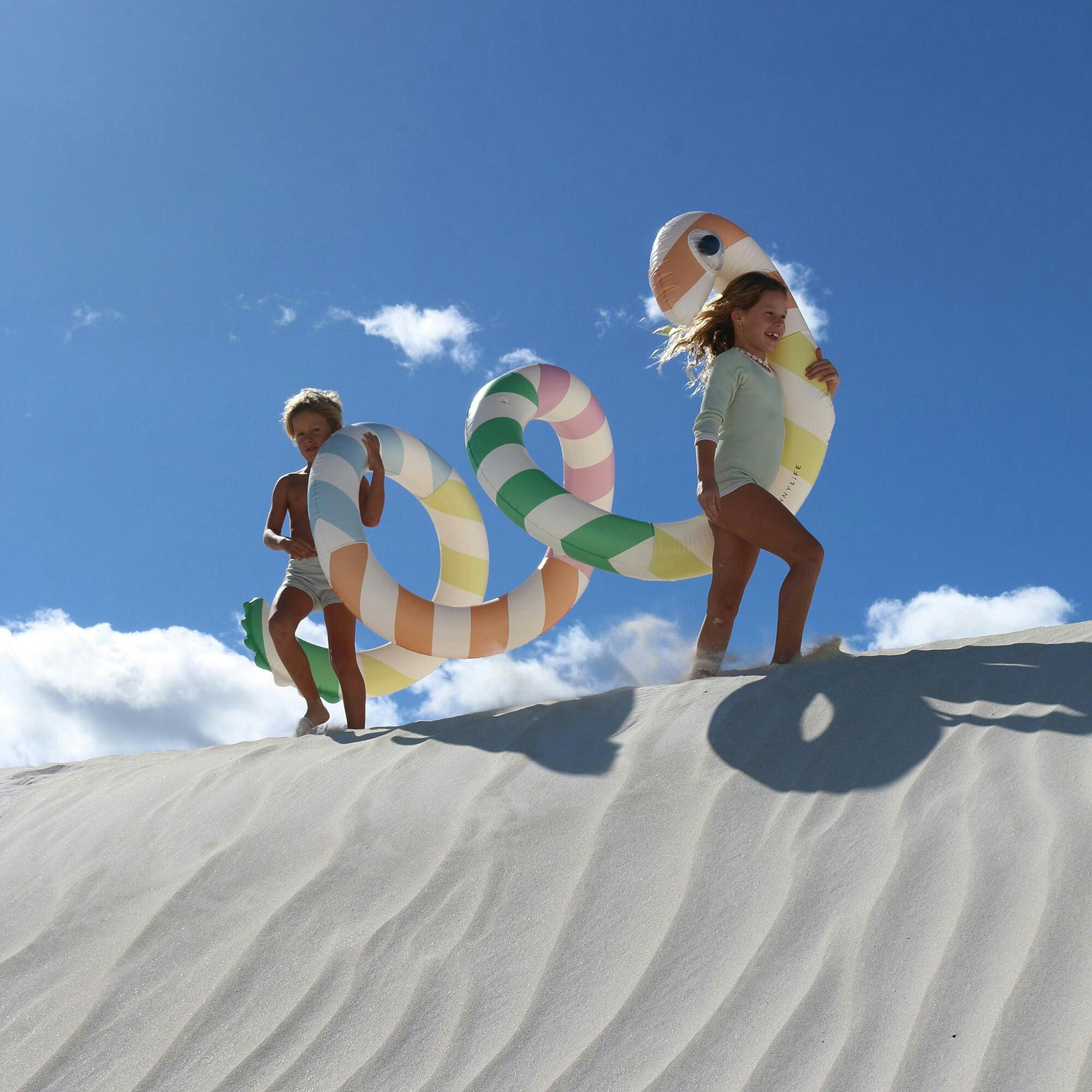 Giant Inflatable Noodle: Poolside