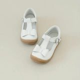 Emma Classic White Bow T-Strap Mary Jane