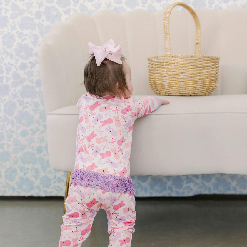 Sweet Bunny Bamboo Ruffle Romper