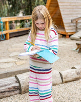 Coziest Stripe Pant - Multi Stripe Plush