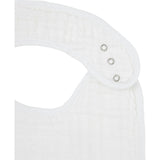Cotton Muslin Classic Bib 3 Pack - White