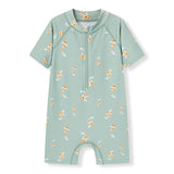 Swimming Koi Zipper Shortall Swimsuit