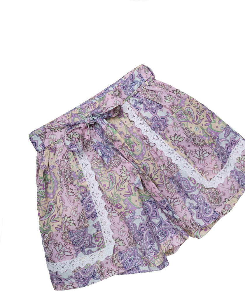Cotton Shorts with Belt