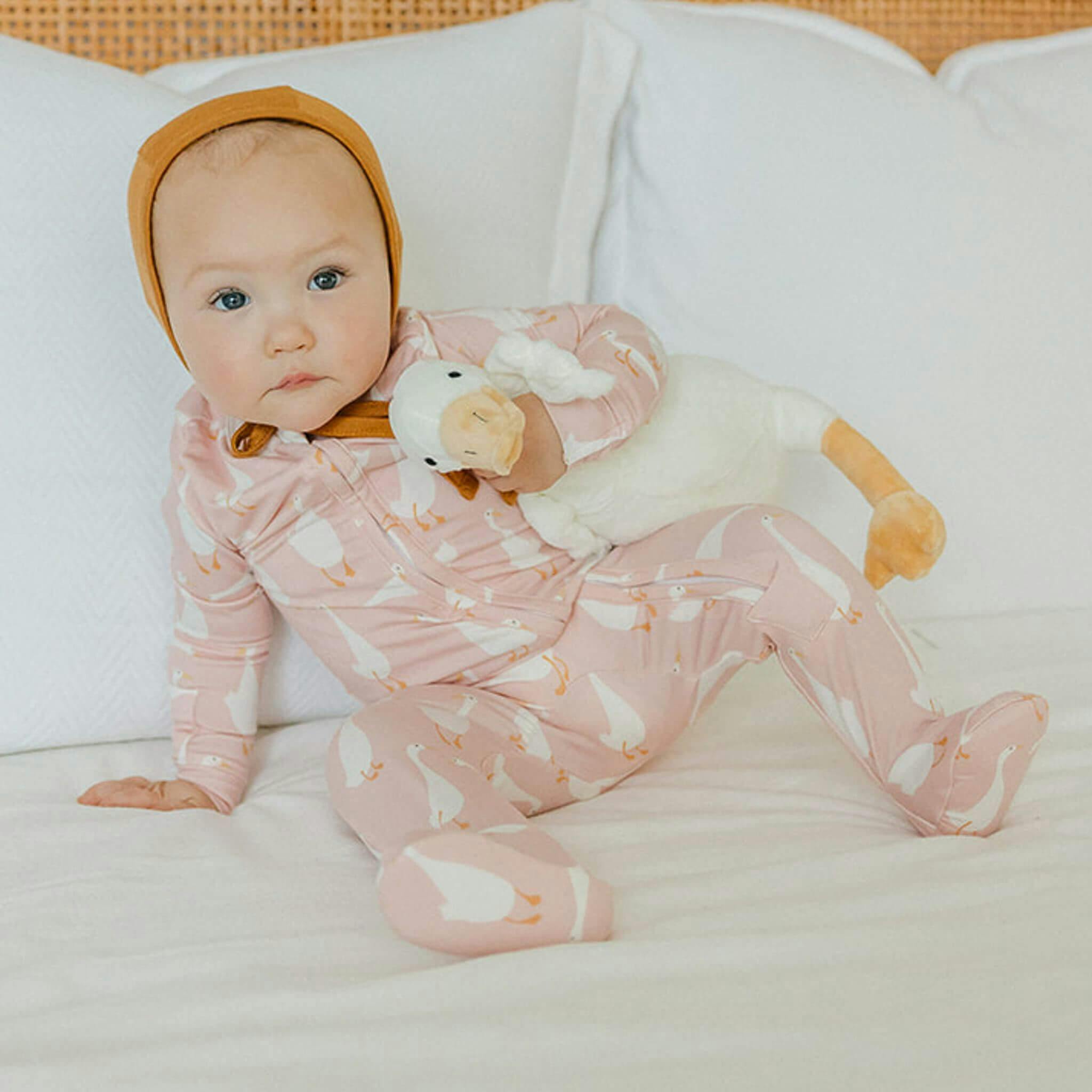 Zip-Up Footie Pajama - Goosie