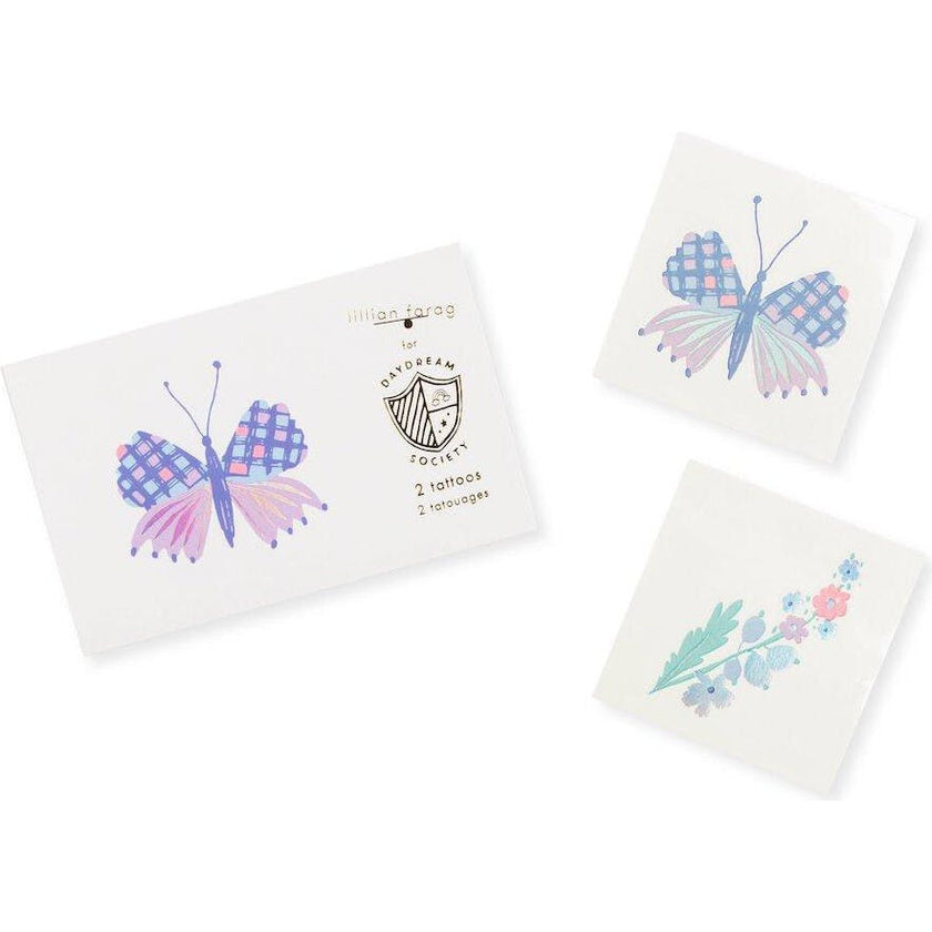 Fairy Garden Butterfly Temporary Tattoos