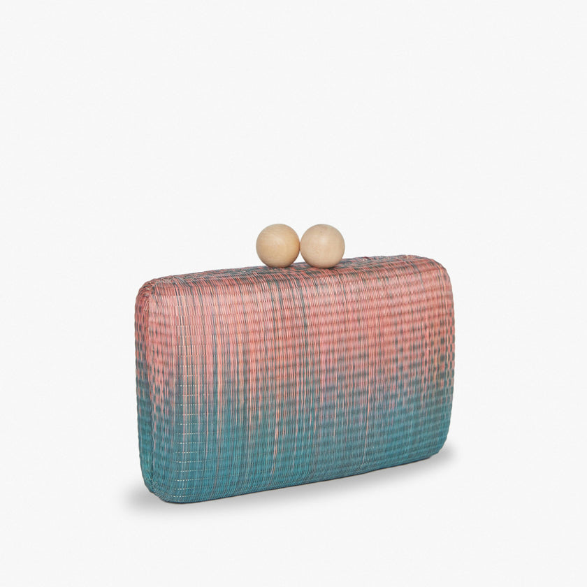 Akna Clutch, Pink Ombre