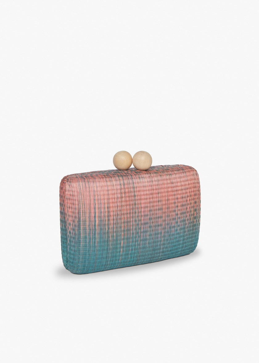 Akna Clutch, Pink Ombre