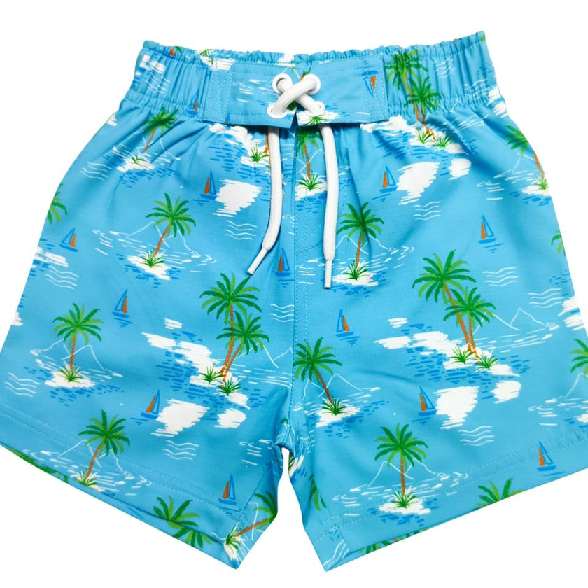 Kids Swim Board Shorts - Sailing Club