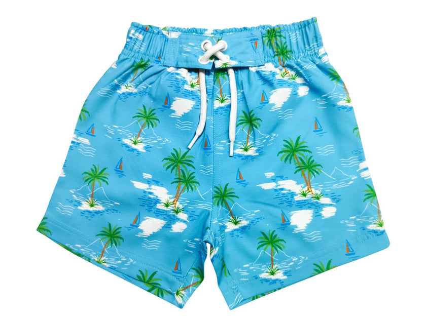 Kids Swim Board Shorts - Sailing Club