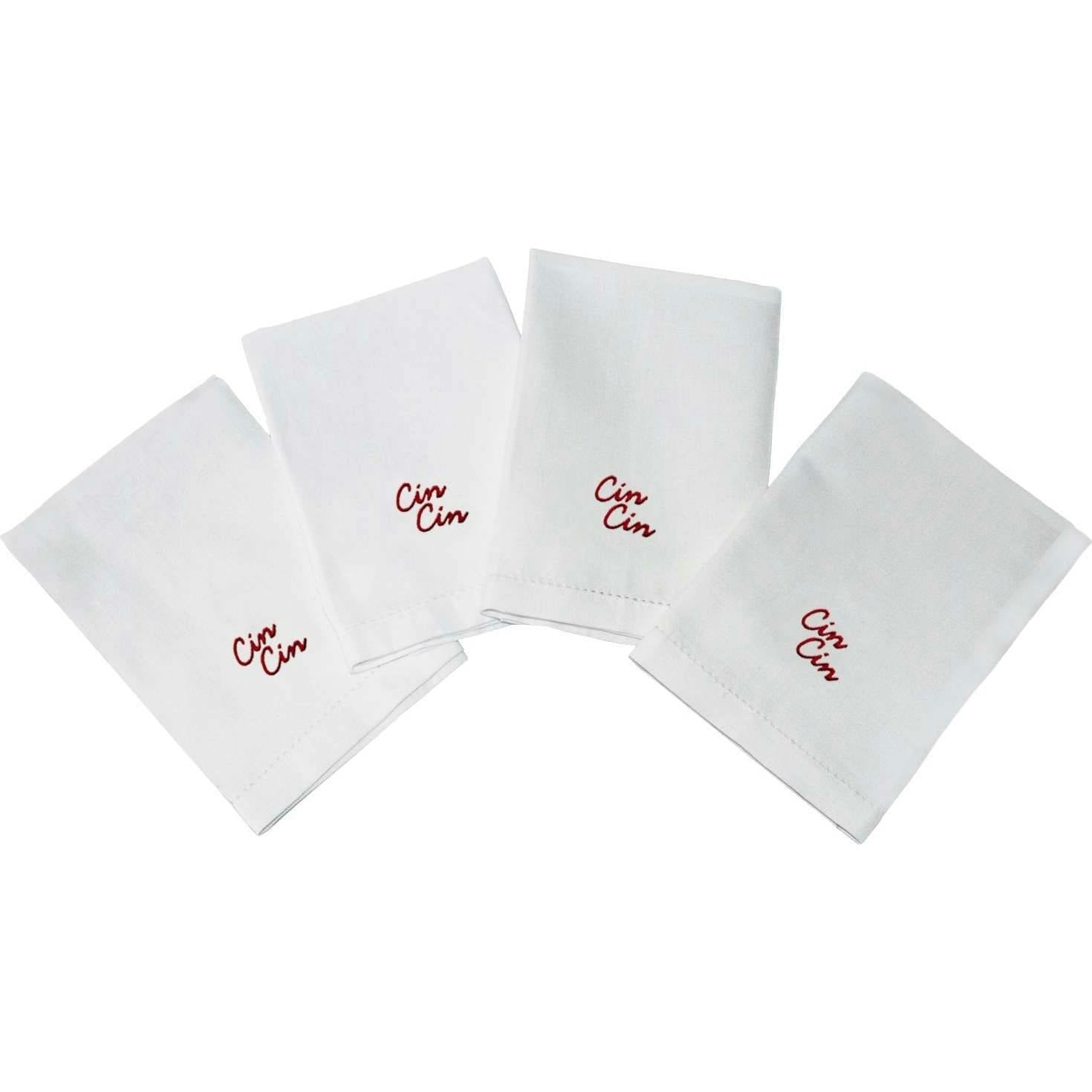 'Cin Cin' Dinner Napkins (Set of 4)