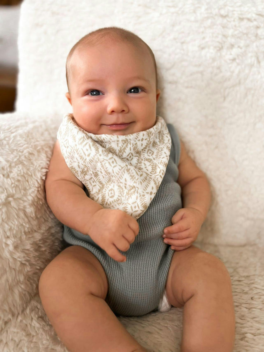Kendi Safari Cotton Bandana Baby Bib (3 Pack)
