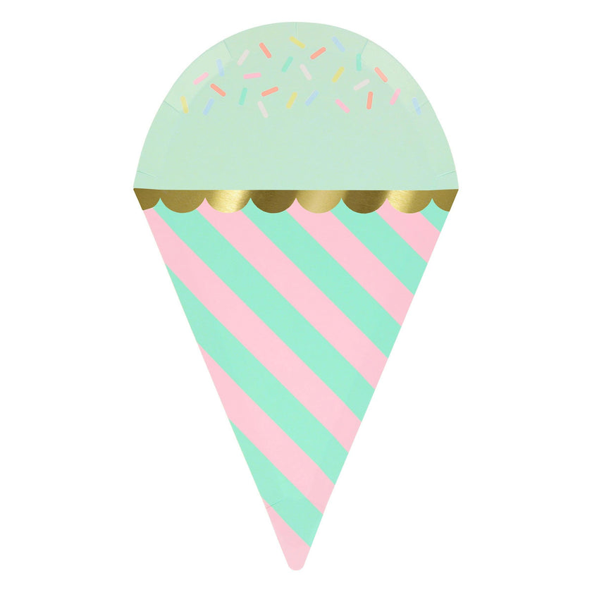 Ice Cream With Sprinkles Plates