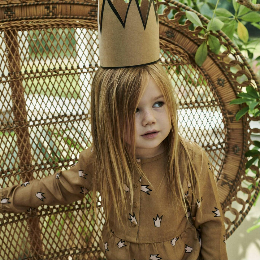 Crown Printed Dress