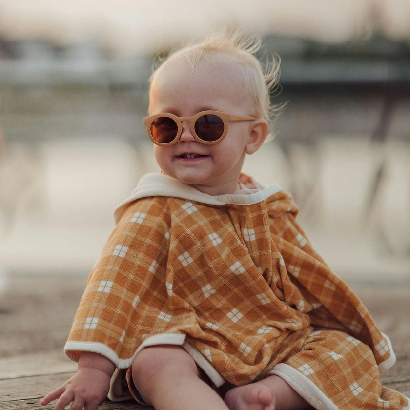 Classic | Sustainable Sunglasses | Plant-Based Bendable Polarized - Baby | 0-2 Y | Buckwheat