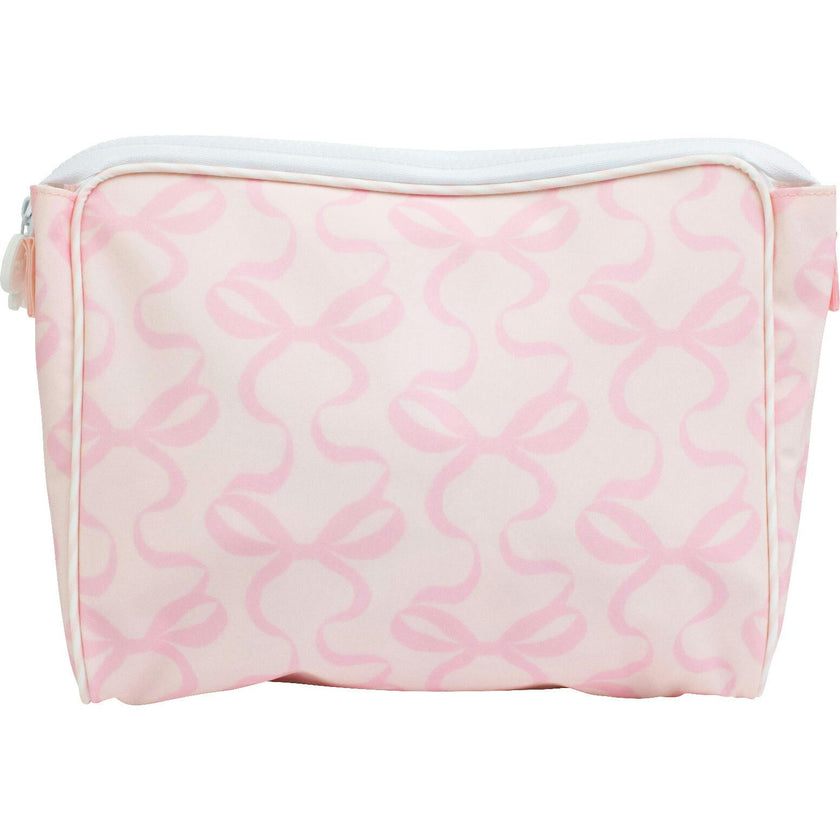 The Go Bag in Bows on Pink