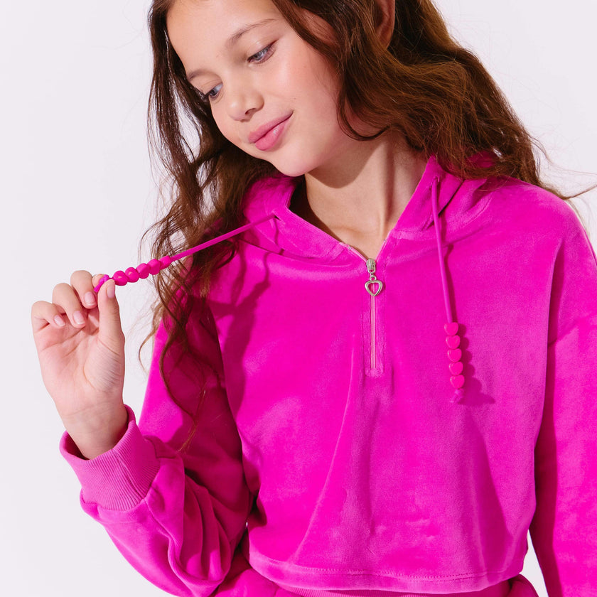 Happy Velour Set Hot Pink