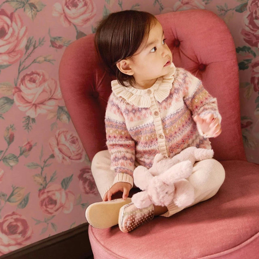 BONTON Papillon Knit Baby Set - Milk