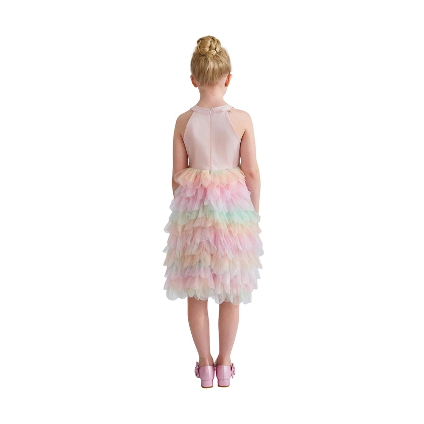 Light Pink Sylvette Sequin Tulle Dress