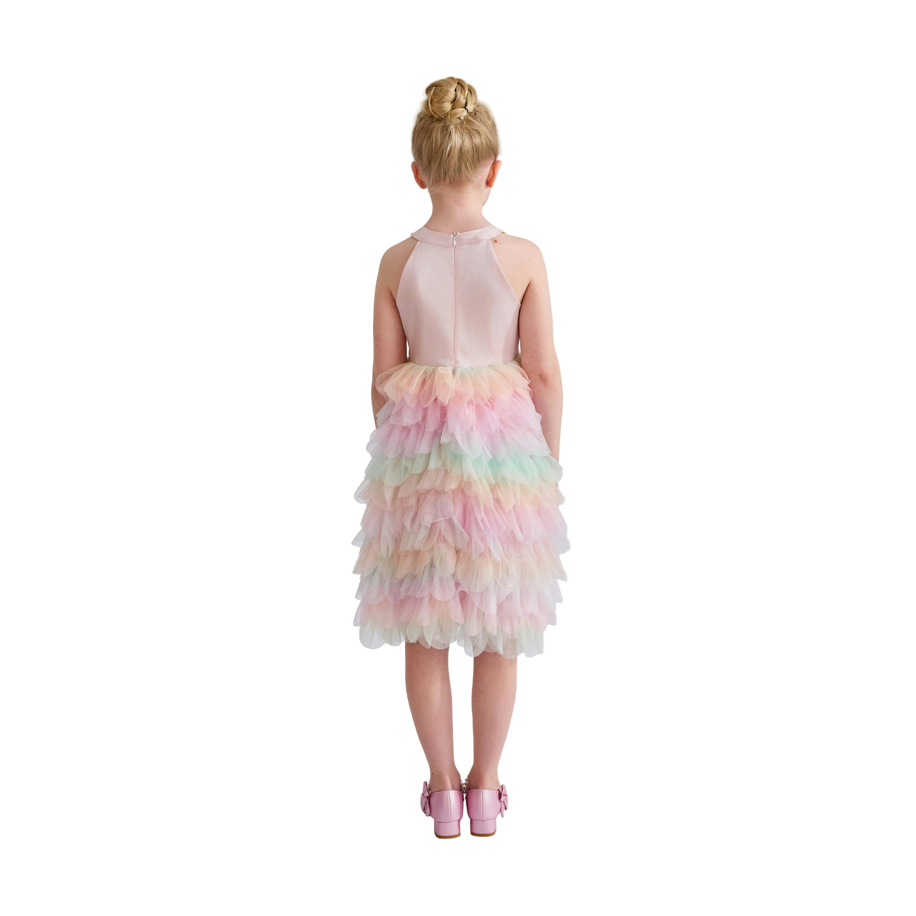Light Pink Sylvette Sequin Tulle Dress