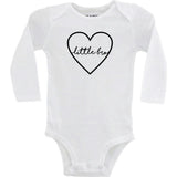 Little Bro Baby Bodysuit, White